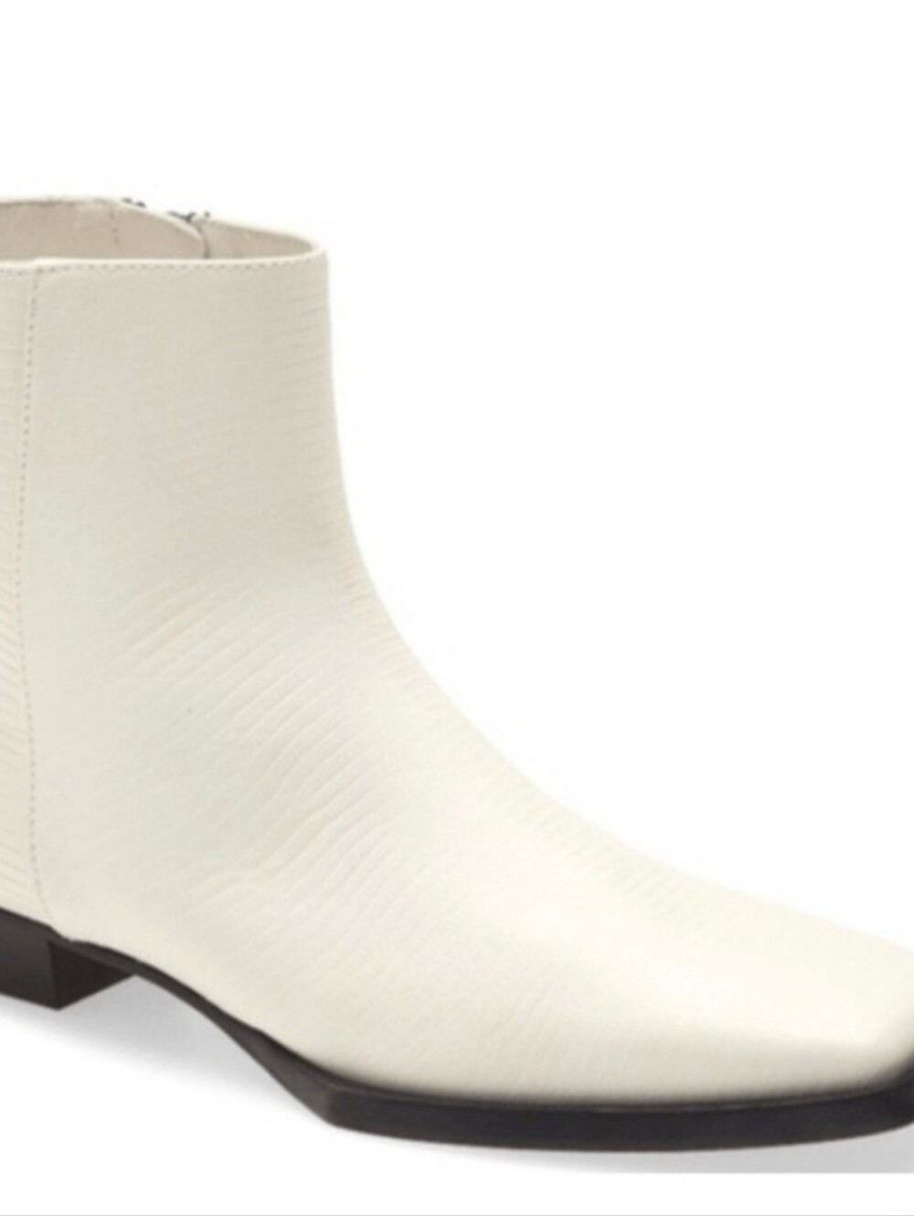Frame Le Maddox Leather in Off White Ankle Boots Size 38 1/2 / US 8 1/2